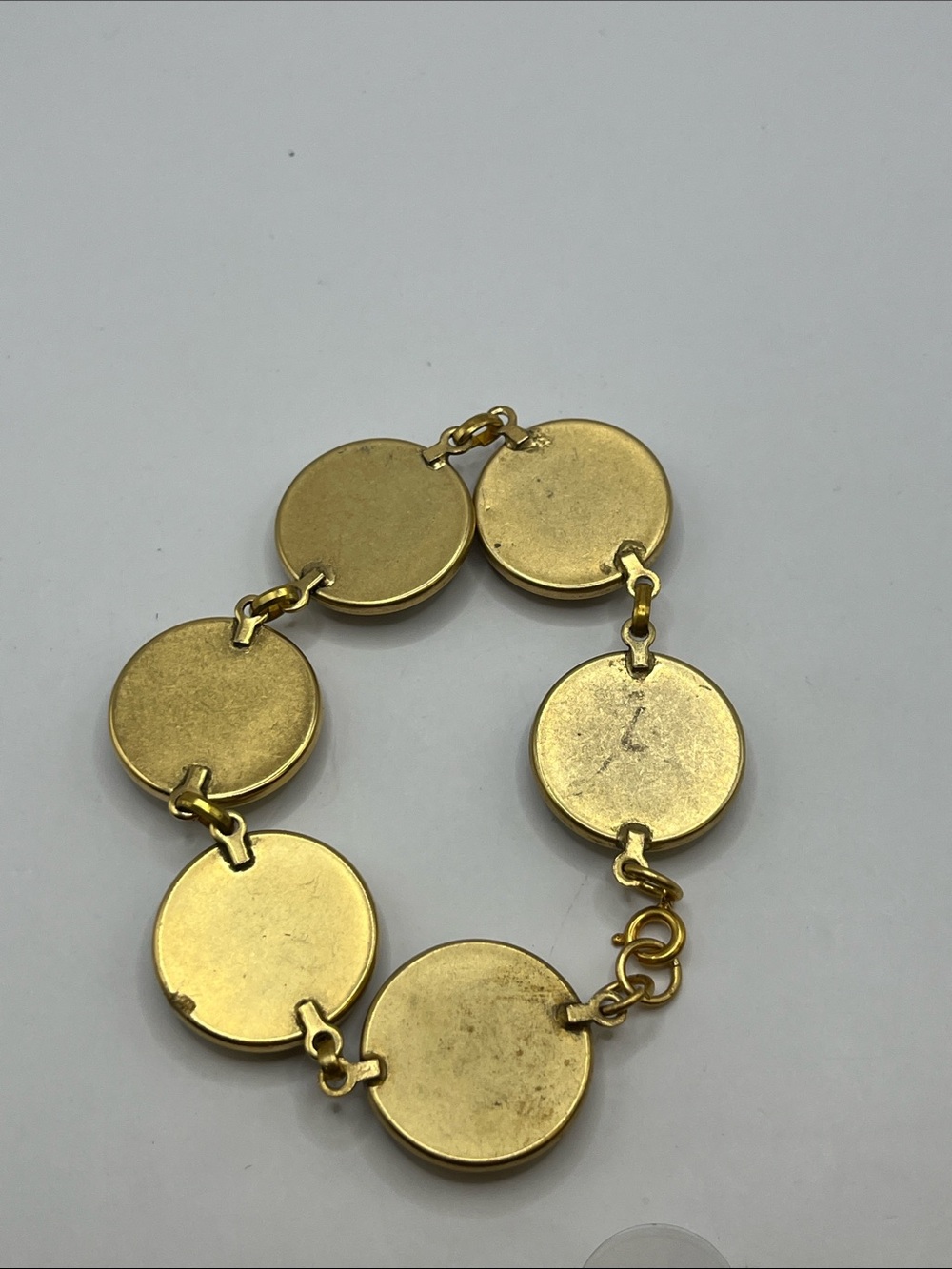 Vintage Retro Floral Panel Link Bracelet Attributed to Designs From The Deep - Picture 4 of 7